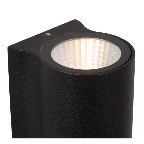 Lucide AKRA - Wandlamp Binnen/Buiten - LED - 2x6,5W 2700K - IP54 - Zwart - detail 1